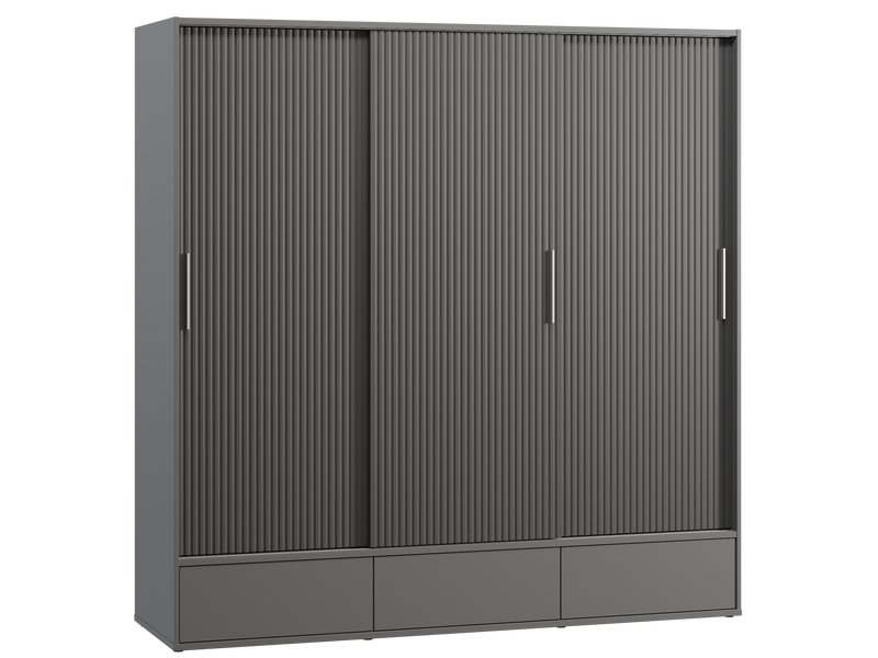 Шкаф-купе Беррингтон 3.1-177x210 Графитовый